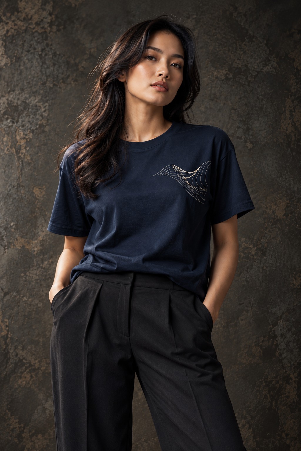 Ilustrasi editorial apparel Spiral Digital Creative